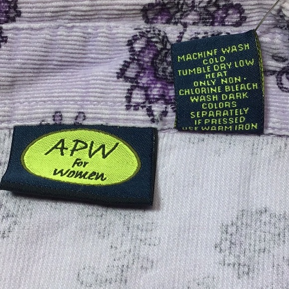 Corduroy Lavender Floral Soft Long Sleeve Blouse - Picture 4 of 8